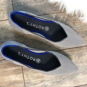 Rothy’s Flannel Gray Herringbone flats, Size 8